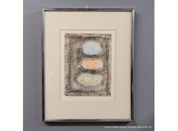 Gildo Bartocci Original Etching Titled 3 Circles Framed Art No. 64/100