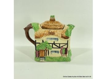 Country Cottage Ceramic Teapot