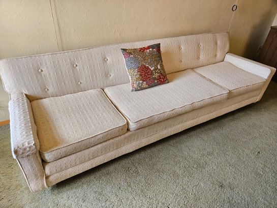 Beautiful Mid Century Ivory Couch