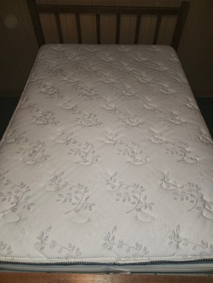 Serta Karlie Perfect Sleeper Full Size Mattress & Wood Bed Frame