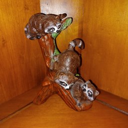 Raccoons On A Limb Decor