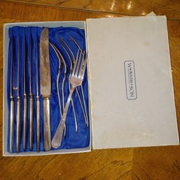 W.M. Rogers Silverplate Fork & Knife Set