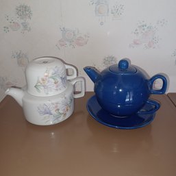 Tea Kettle And Cups X 2