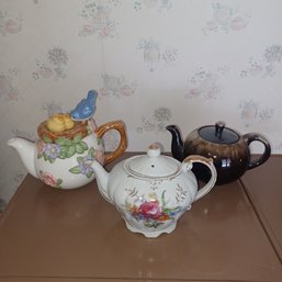 Decorative Tea Pots X 3