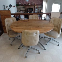 Kitchen Table X 4 Chairs & Leaf