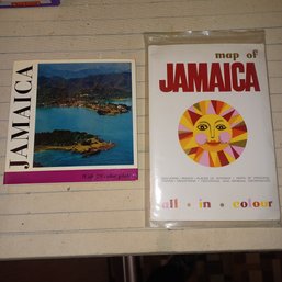 Map & Book Of Jamaica