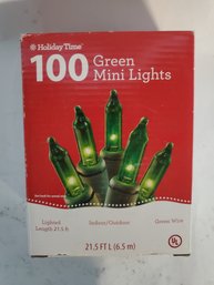 Holiday Time 100 Green Mini Lights