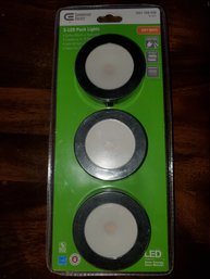 3 LED Puck Lights Soft White