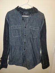 Express Size Large Long Sleeve Jean Shirt