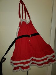 Pier 1 Imports Mrs Claus Apron New.