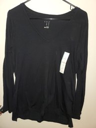 Black Long Sleeve Shirt Size Medium.  New