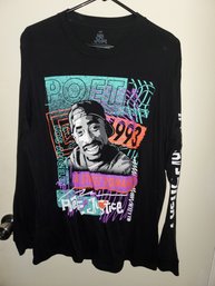 Poetic Justice/Tupac Long Sleeve Shirt Size Large