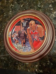 Michael Jordan Decrotive Plate No 16449-A 'Most Valuable Player'