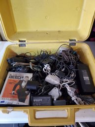 Box Of Misc Electrical Cords/movies