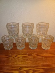 Cut Glass Tumblers X 7