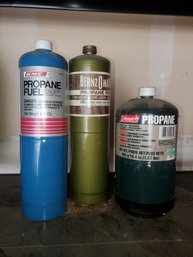 3 Portable Propane  Tanks