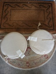 2 Round Chair Cushions