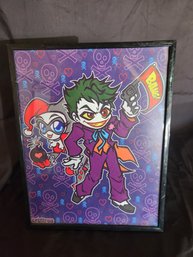 Framed Joker And Harley Quinn Picture 11x9in