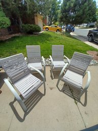 Set Of 4 Outdoor Patio Chairs