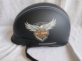 Harley Davidson Half Helmet With Visor