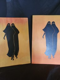 Hard Board Paintings X3 Identical