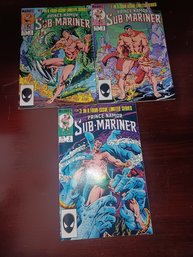 Prince Namor Sub-mariner Comic Books X 3