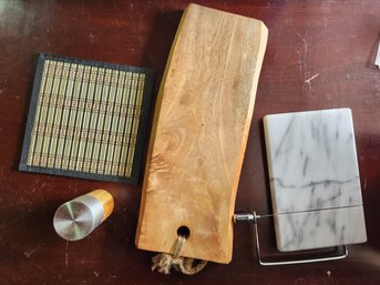 Cutting Boards, And A Pepper Grinder