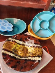 Decorative Bowls, Wooden Bowl, Plastic Bowls, And Metal Decorative Plate