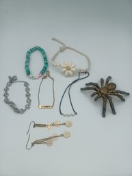 Bracelets & Spider Pin