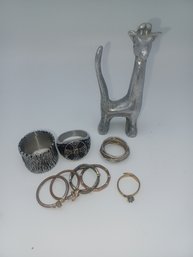 Costume Rings W Giraffe Ring Holder