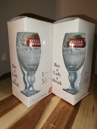 New-2 Stella Artois Glasses