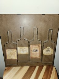 Wine Bottle Wall Decor Plaque