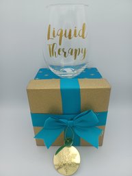 Liquid Therapy Wine Glass W Gift Box