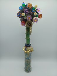 One Of A Kind Decorative Flower Art Piece