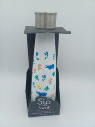 Sip By Swell Insulated Metal 15oz Water Bottle Happy Hippos