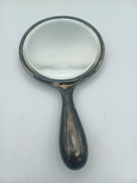 Vintage American Sterling Silver Handheld Vanity Mirror