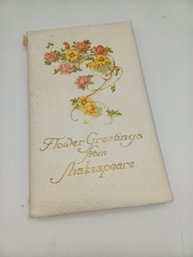 Flower Greetings From Shakespeare Book