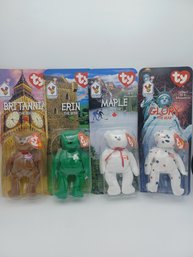 New-Mcdonalds Ty Collectible Bears X4