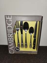 New-Cambridge Gravity Stainless Steel Flatware - Service For 6