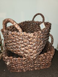 2 Wicker Baskets