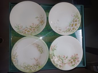 Limoges France Plates Set X4pcs