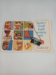 Barbie Booklet And Minature Camera