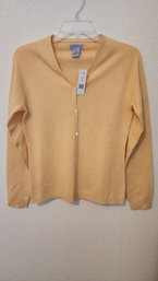 New-Butter Colored Territories Cashmere Sweater