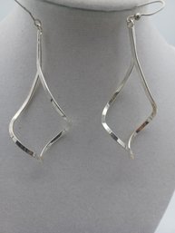 Silvertone Pierced Dangle Earrings