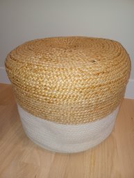 Signature Design By Ashley Sweet Valley Jute Pouf  Ottoman Footrest