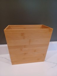 Wooden Bamboo Style Trash Bin