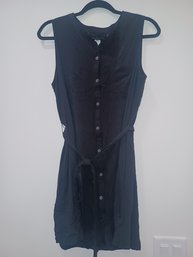 GAP Little Black Dress Or Long Shirt W Waist Tie Large