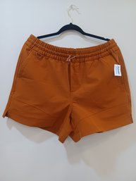 New-Old Navy Stretchtek Orange Shorts W Pockets-large