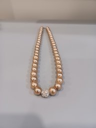 Faux Pearl Beaded Necklace & Bracelet