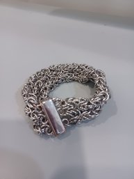 Magnetic Clasp Metal Band Bracelet